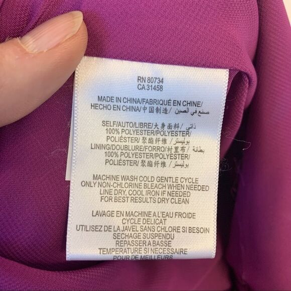 Bcbgeneration purple beaded embellished printed skirt size medium - Picture 5 of 10